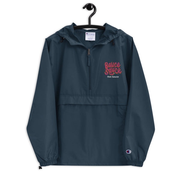 Embroidered Champion Packable Jacket – Sauce Bauce Falcos